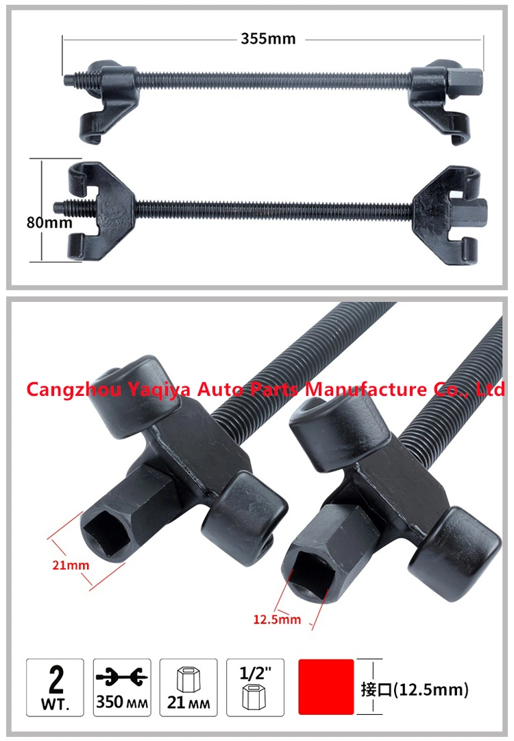 Strut Spring Compressor with 2 Steel Jaw Claws to Wrap Coil Spring